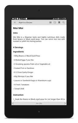 Nigerian Recipes android App screenshot 9