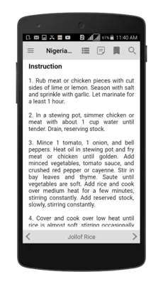 Nigerian Recipes android App screenshot 16