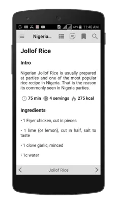 Nigerian Recipes android App screenshot 17