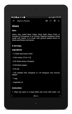 Nigerian Recipes android App screenshot 4