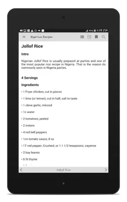 Nigerian Recipes android App screenshot 6